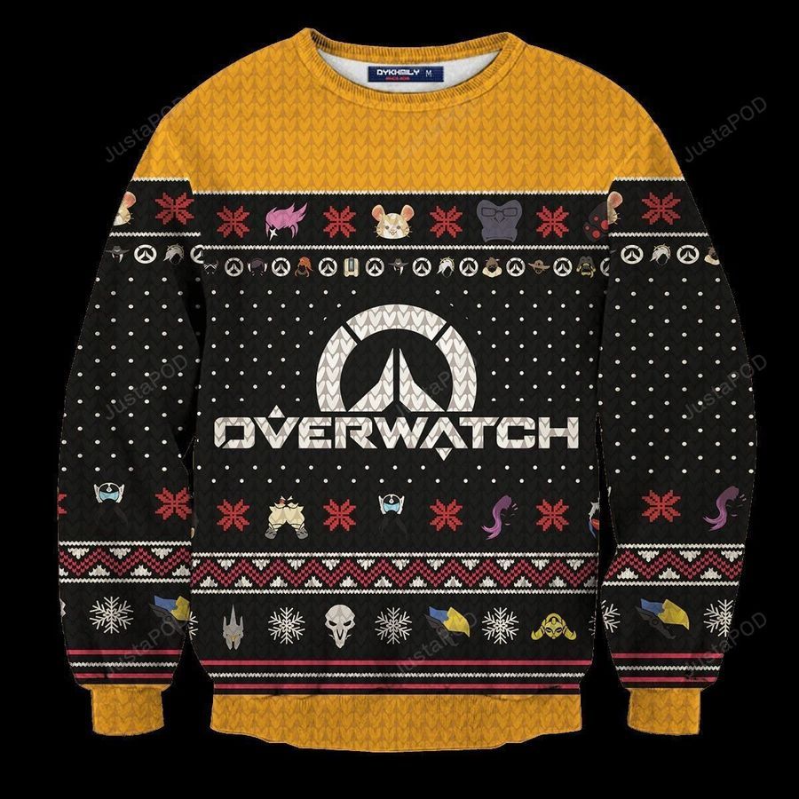 Overwatch Ugly Christmas Sweater All Over Print Sweatshirt Ugly Sweater