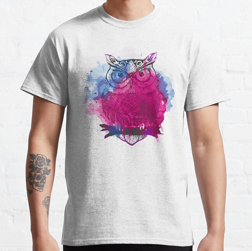 OWL ABSTRACT DESIGN Classic T-Shirt