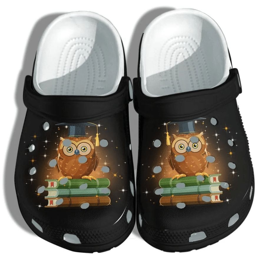 Owl Book Lover Shoes Crocs - Girl Love Book Crocs Shoes Gifts Bookworm Girl