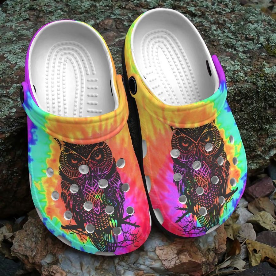 Owl Personalized Clog Custom Crocs Comfortablefashion Style Comfortable For Women Men Kid Print 3D Amazing Owl