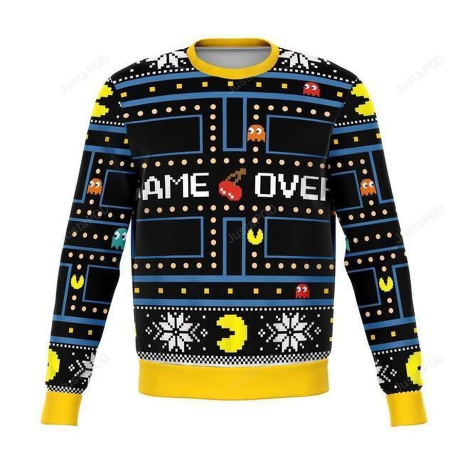 Pacman Ugly Christmas Sweater Ugly Sweater Christmas Sweaters Hoodie Sweater