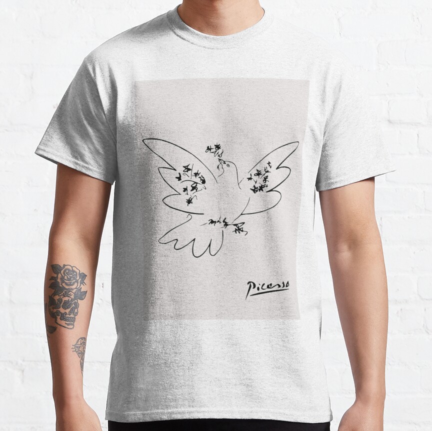 Painting Picassos Bird Art Libe Poster Classic T-Shirt