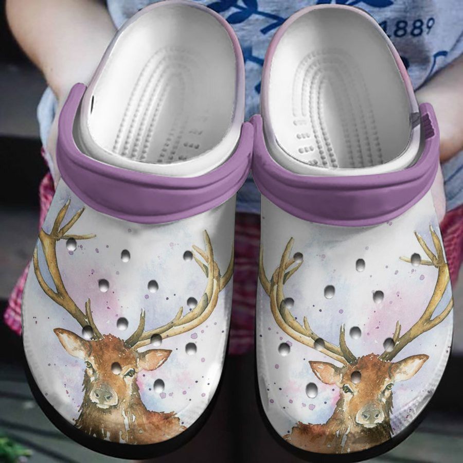 Paradise Of Deer Shoes Crocs Clogs Birthday Thanksgiving Gift For Women Girl - Paradise-Dr