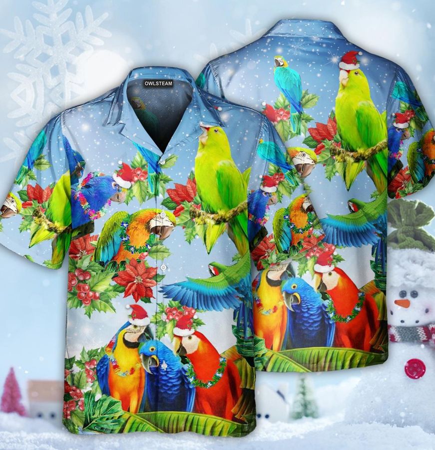 Parrot Couple Christmas Hawaiian Shirt