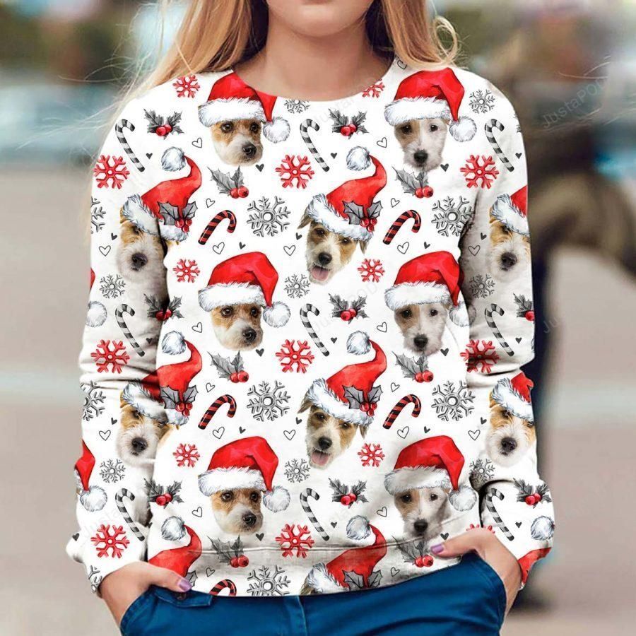 Parson Russell Ugly Christmas Sweater, All Over Print Sweatshirt, Ugly Sweater, Christmas Sweaters, Hoodie, Sweater