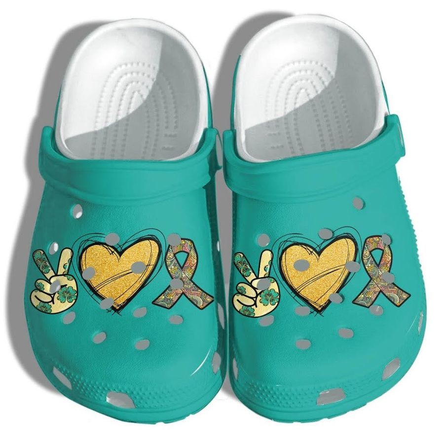 Peace Hippie Love Crocs Shoes Clogs - Hippie Cute Love Custom Crocs Shoes Clogs Gifts Daughter Girls