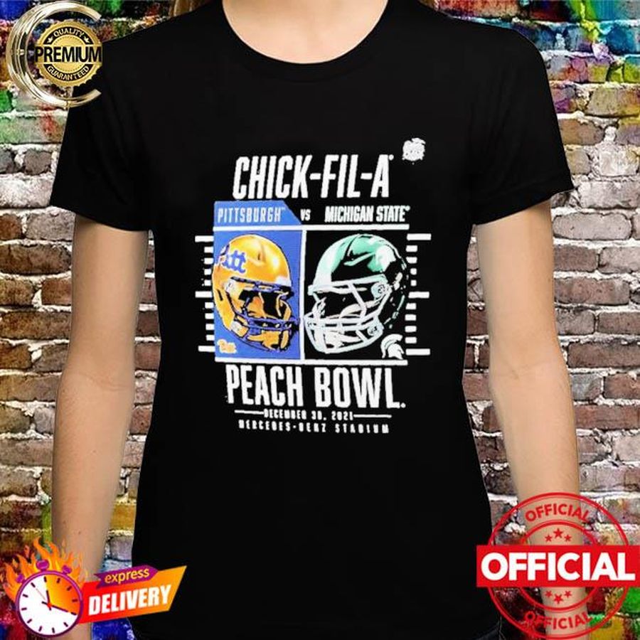 Peach Bowl Matchup Coin Flip Pitt Panthers Vs Michigan State Spartans Fanatics Branded 2022 Shirt