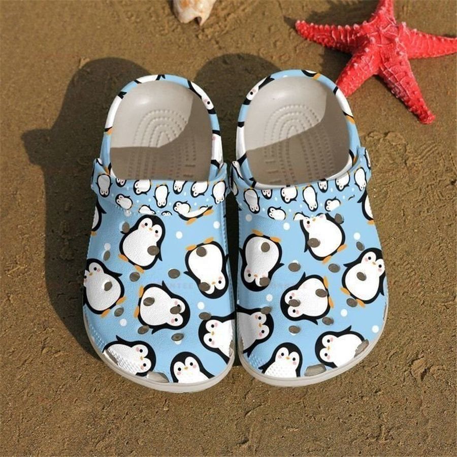 Penguin Cutie Ocean Gift For Lover Rubber Crocs Crocband Clogs, Comfy Footwear