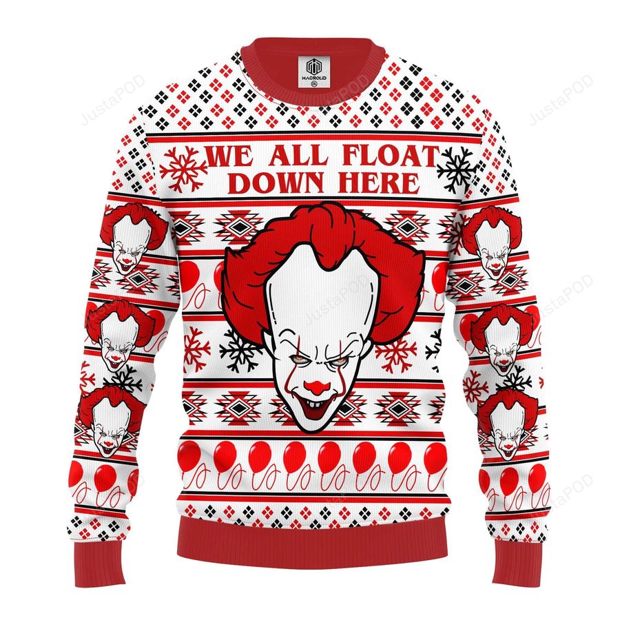 Pennywise Horror Ugly Christmas Sweater Ugly Sweater Christmas Sweaters Hoodie