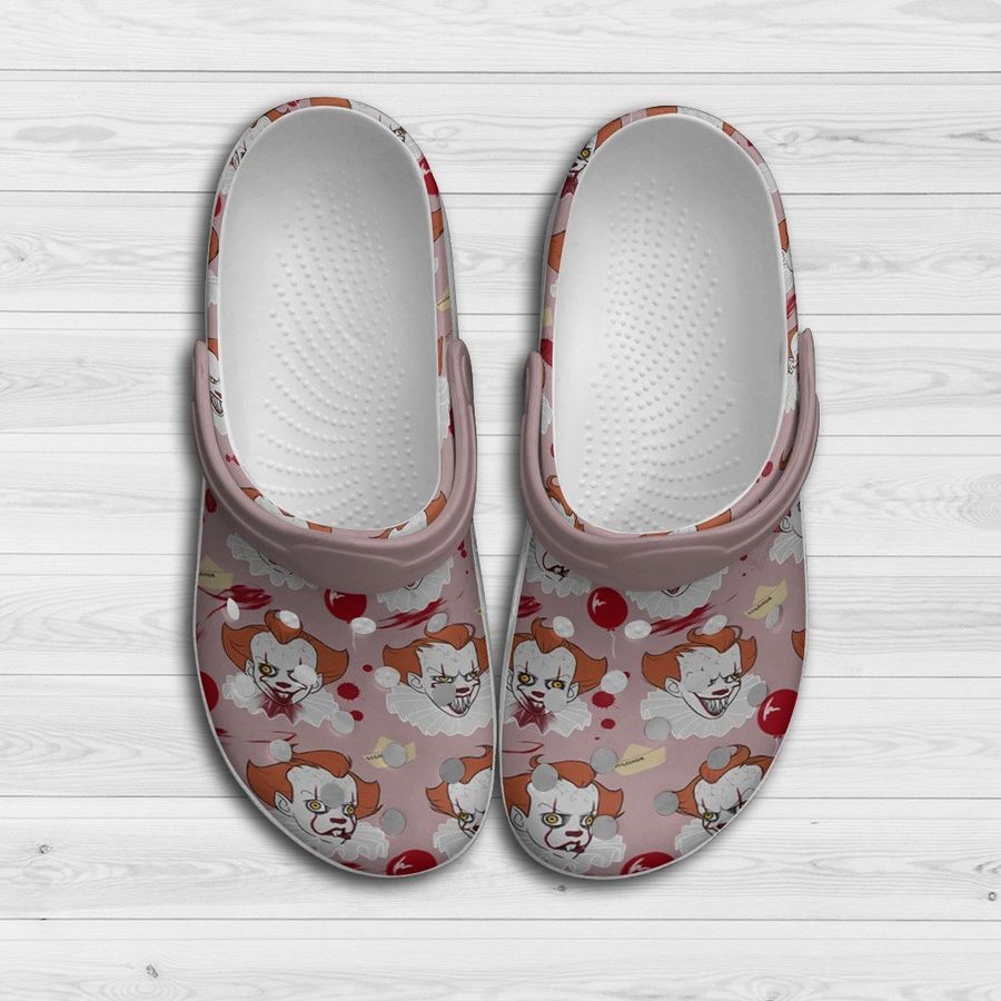 Pennywise It Horror Movie Characters Gift For Lover Rubber Crocs Crocband Clogs, Pennywise It Horror Movie Characters Comfy Footwear
