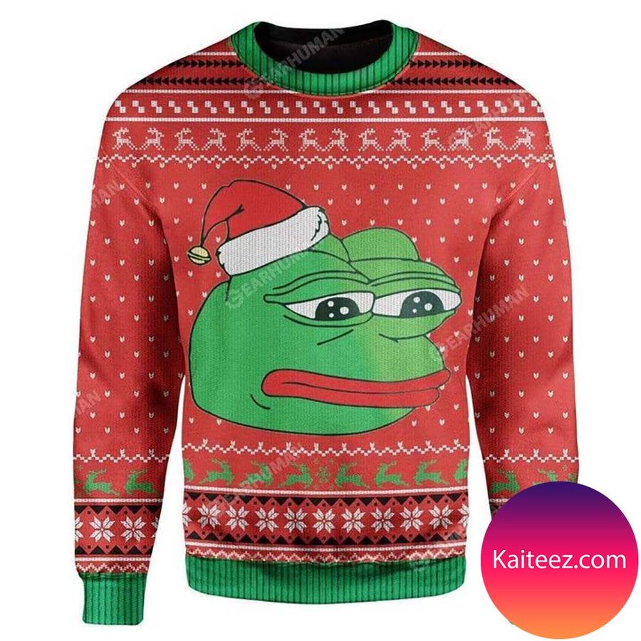 Pepe The Frog Christmas Ugly Sweater