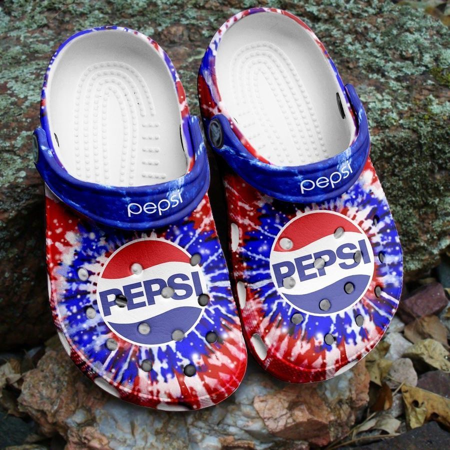 Pepsi Drink Omber A124 Gift For  Lover Rubber Crocs Crocband Clogs Comfy Footwear