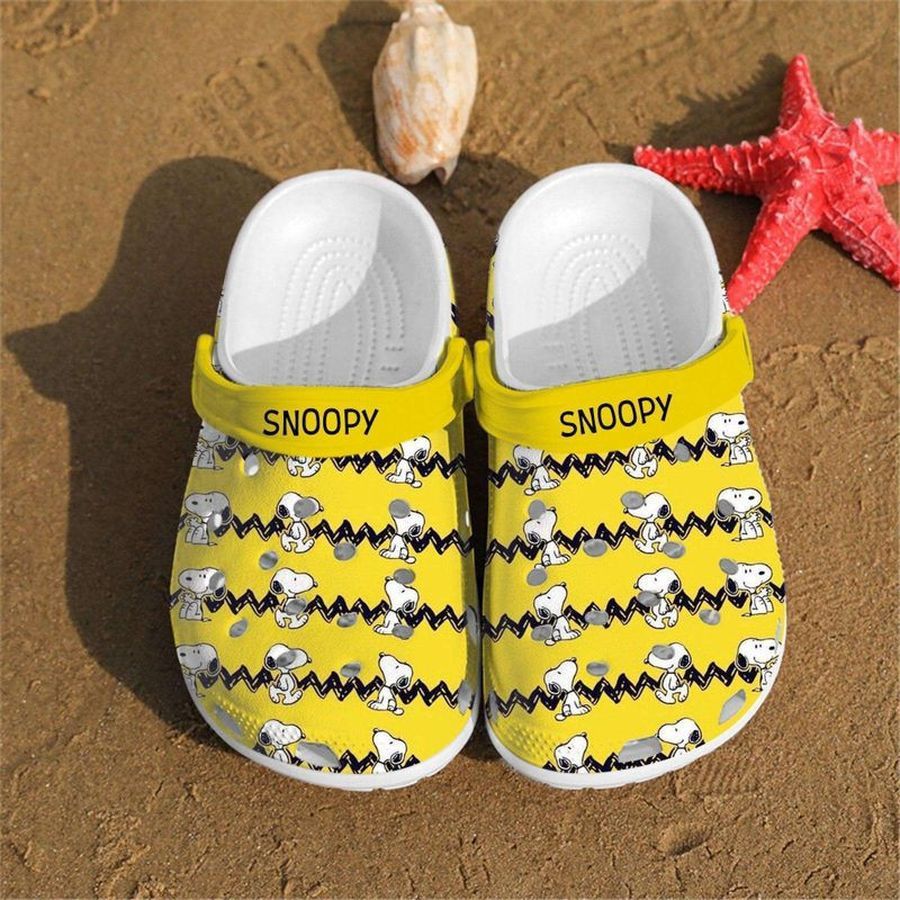 Personalised Snoopy Charlie Brown Peanuts Custom Rubber Crocs Crocband Clogs Comfy Footwear Tl97 Personalized