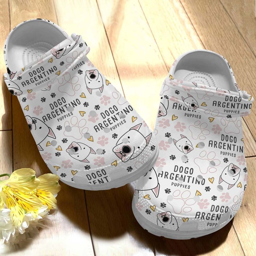 Personalized Crocs Dog, Fashion Style Print 3D Dogo Argentino  For Women, Men, Kid