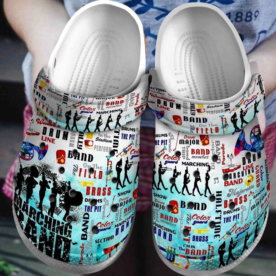 Personalized Crocs Marching Band,  Fashion Style Print 3D Love The Band For Women, Men, Kid