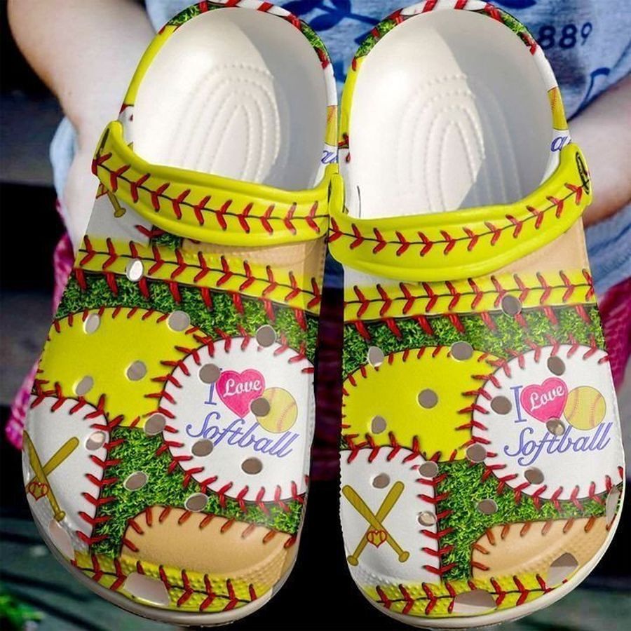 Personalized Crocs Softball,Softbball Love, Fashion Style Print 3D For Women, Men, Kid