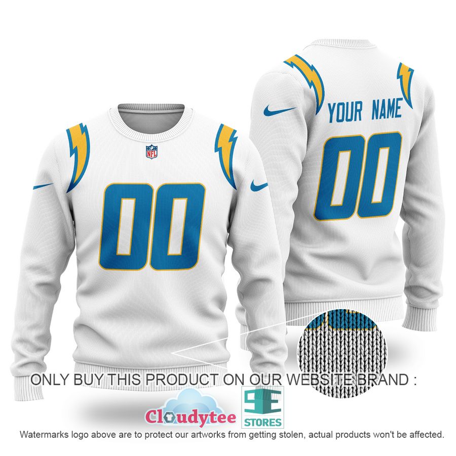 Personalized Los Angeles Chargers NFL white Ugly Sweater – LIMITED EDITION