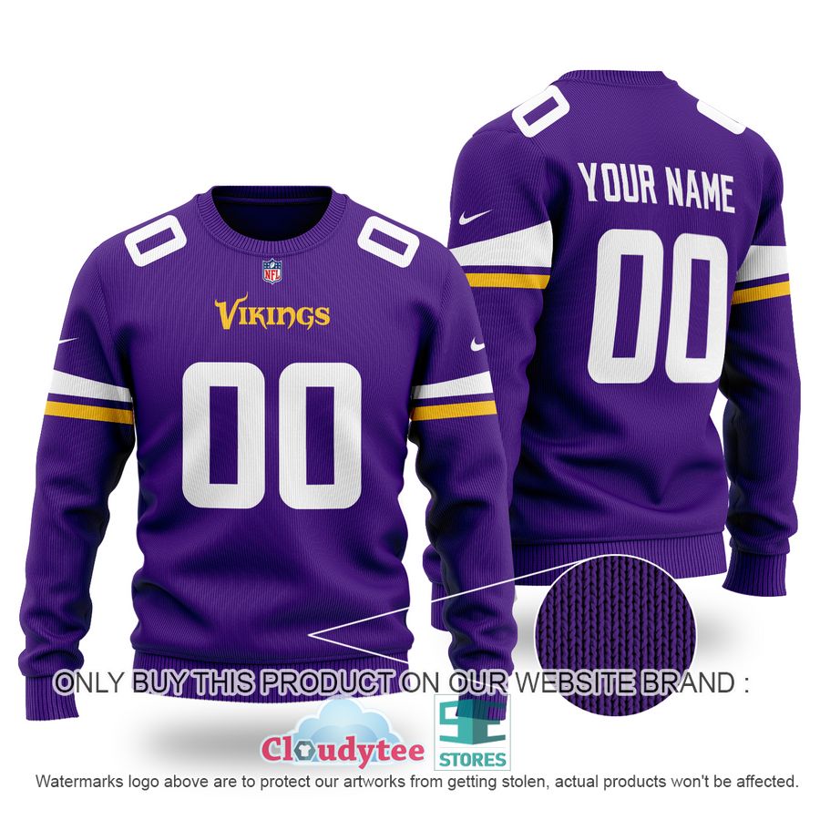 Personalized Minnesota Vikings NFL purple Ugly Sweater – LIMITED EDITION