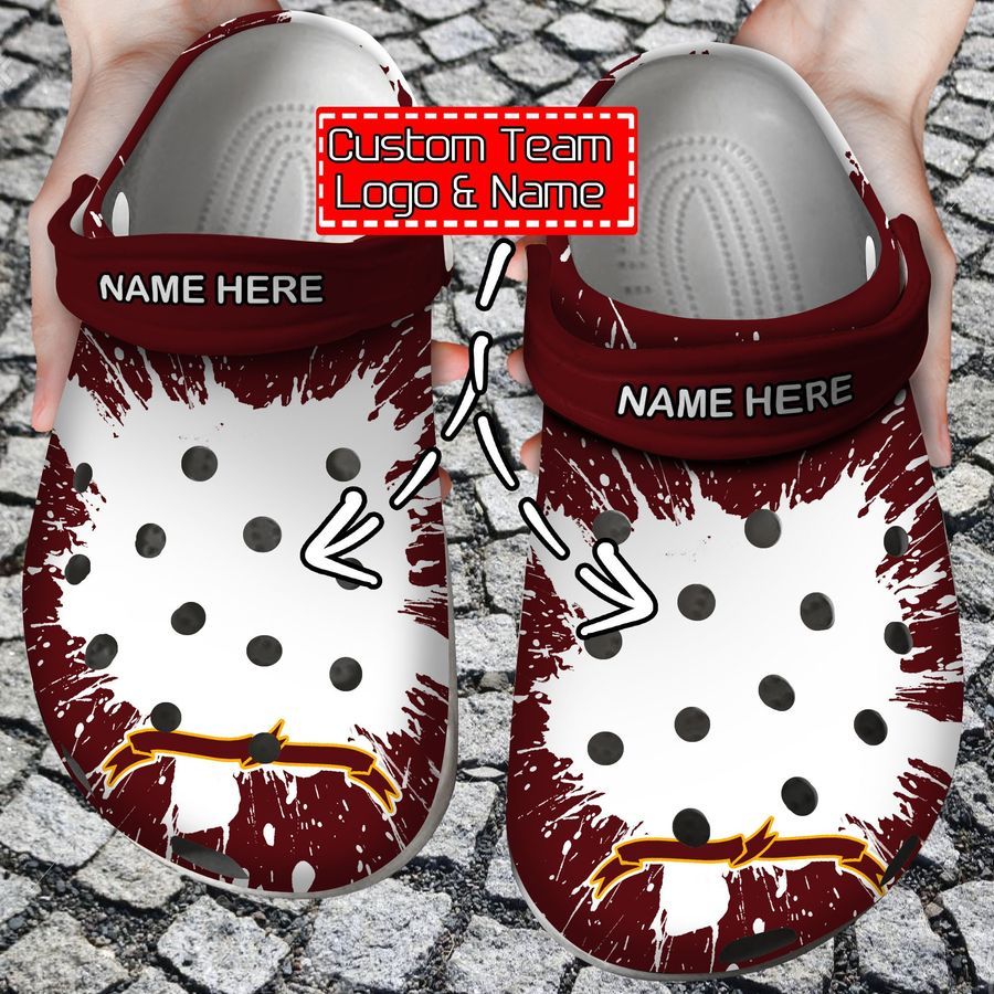Personalized Name and Logo Team Crocs Style Clog Shoes