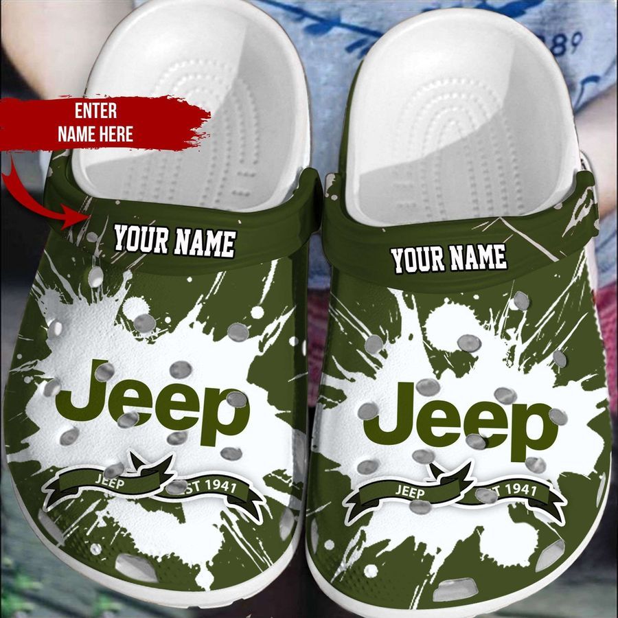 Personalized Name Jeep Lovers Crocs Crocband Clog Shoes For Jeep Lover