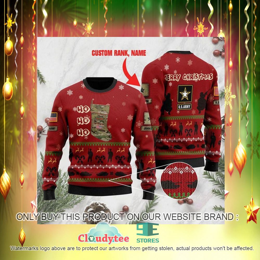 Personalized US Army Ugly Christmas Sweater – LIMITED EDITION