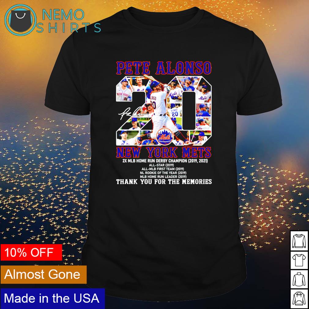 Pete Alonso 20 New York Mets thank you for the memories shirt