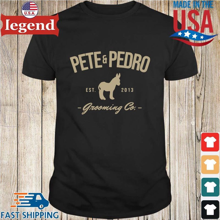 Pete and pedro est 2013 grooming co shirt