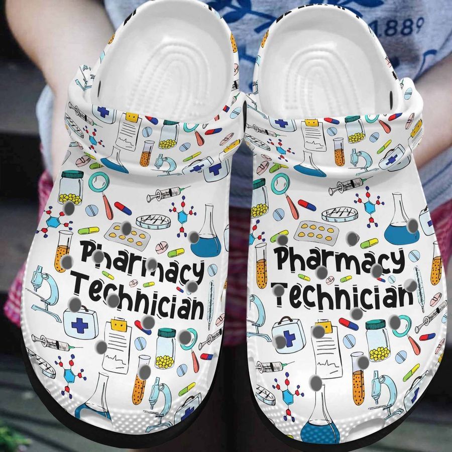 Pharmacy Personalized Clog Custom Crocs Comfortablefashion Style Comfortable For Women Men Kid Print 3D Pharmacy Technician