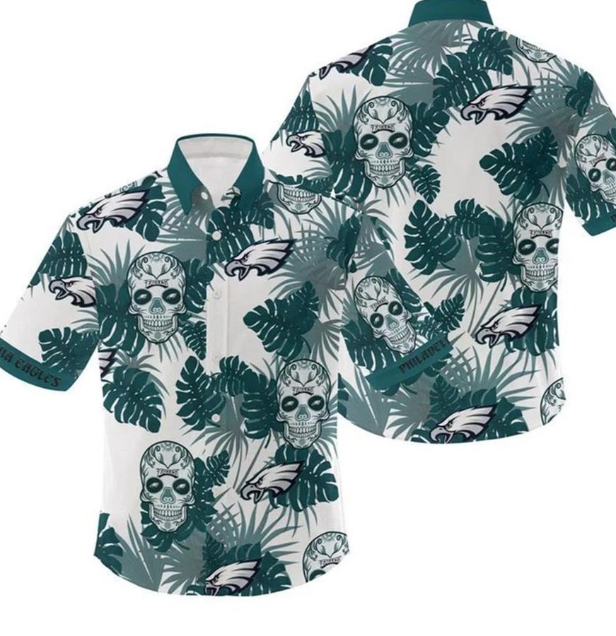 Philadelphia Eagles Candy Skulls Gift For Fan Hawaiian Shirt