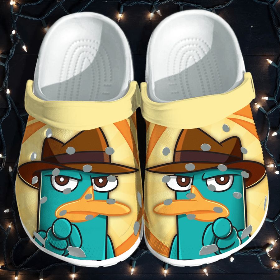 Phineas And Ferb Gift For Fan Classic Water Rubber Crocs Crocband Clogs, Comfy Footwear