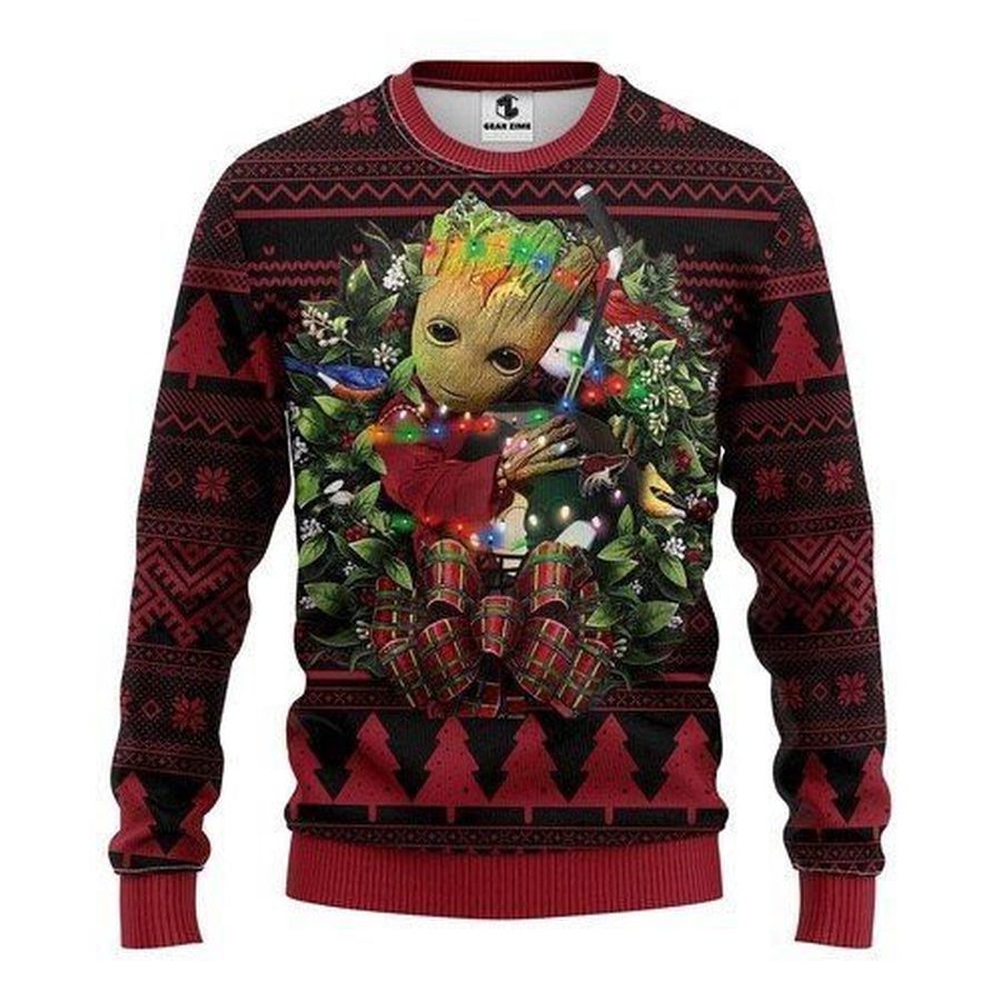 Phoenix Coyotes Groot Hug For Unisex Ugly Christmas Sweater All