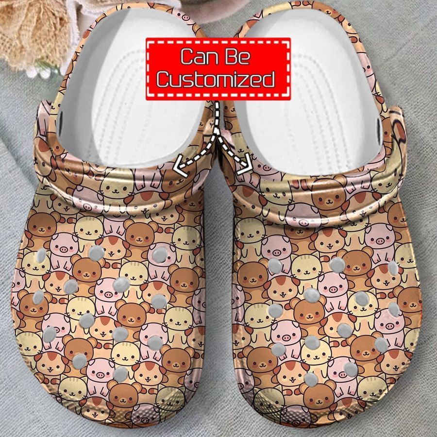 Pig Crocs - Cute Pig Patterns Clog Shoes