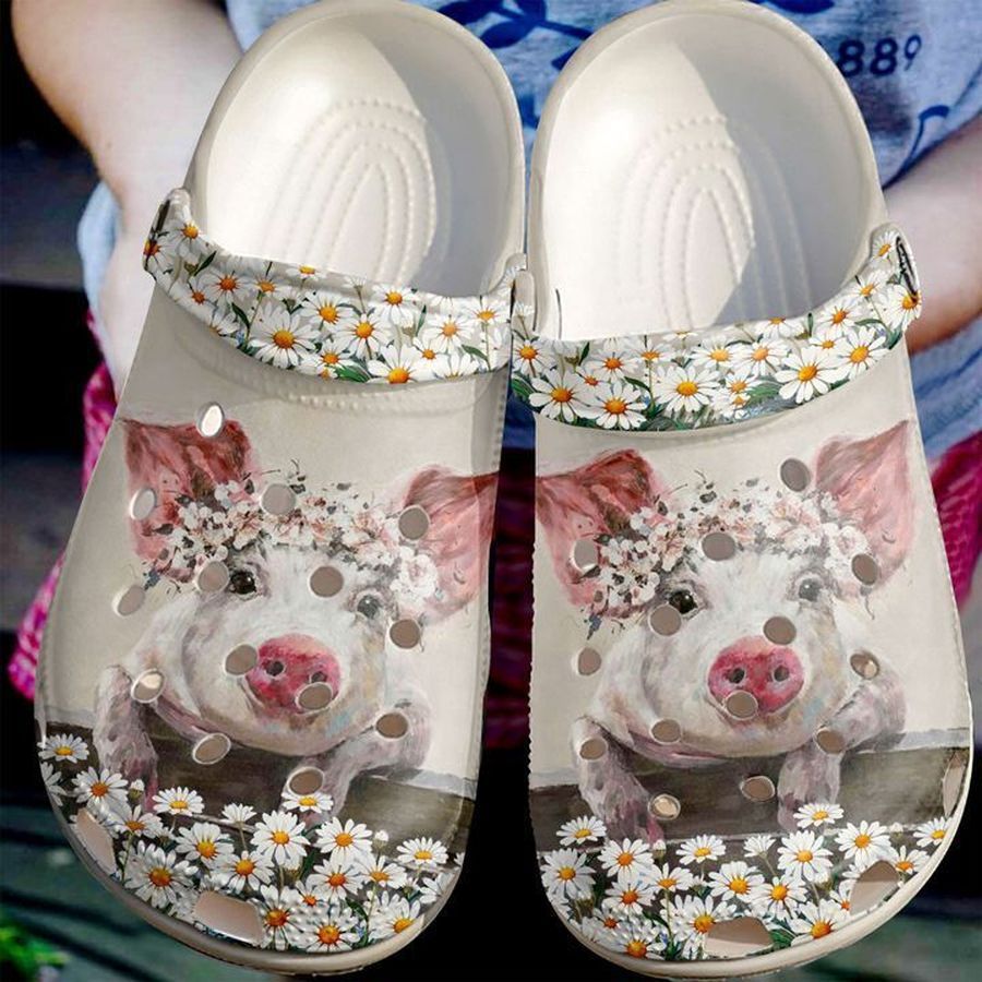 Pig Lovely And Daisy Garden Sku 1836 Crocs Clog Shoes