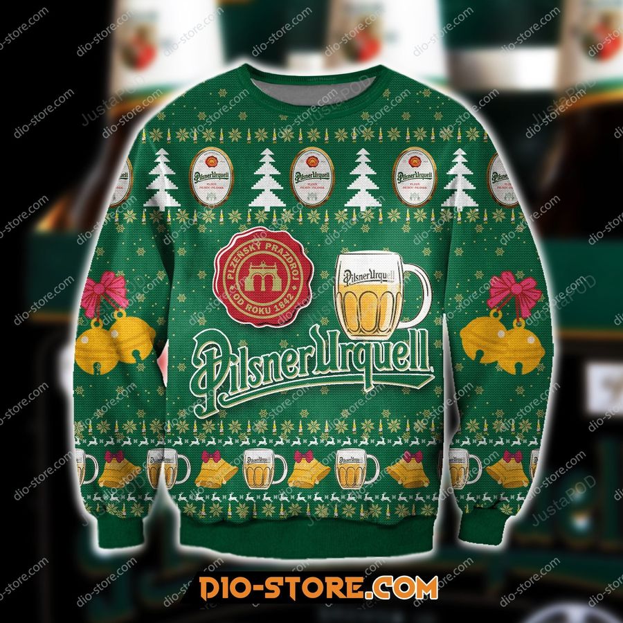 Pilsner Urquell Knitting Ugly Christmas Sweater, All Over Print Sweatshirt, Ugly Sweater, Christmas Sweaters, Hoodie, Sweater