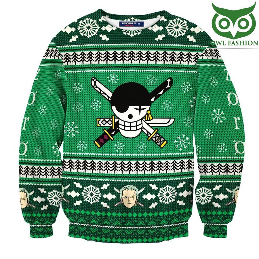 Pirate Zoro One Piece 3D Printed Ugly Sweater