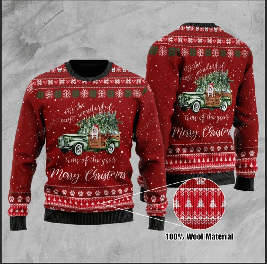 Pitbull  Its The Most Wonderful Time Ugly Christmas Sweater