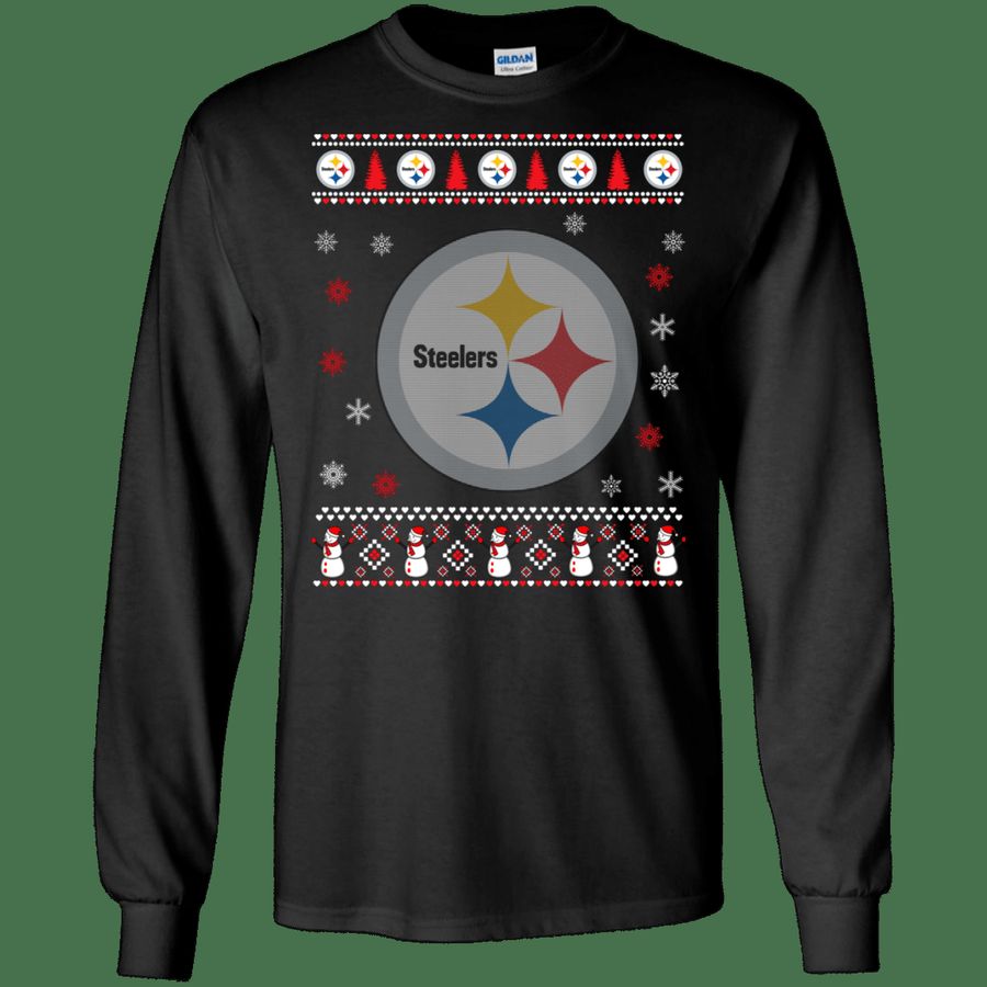 Pittsburgh Steelers Ugly Christmas Sweater Nfl Fan Gift LS Cotton T-Sh, Gift
