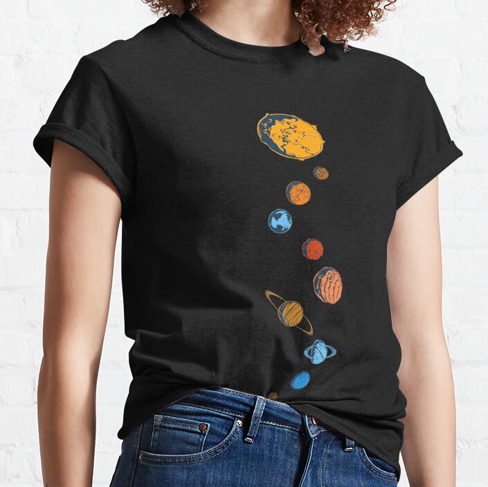 Planets Colour classic-tee Classic T-Shirt