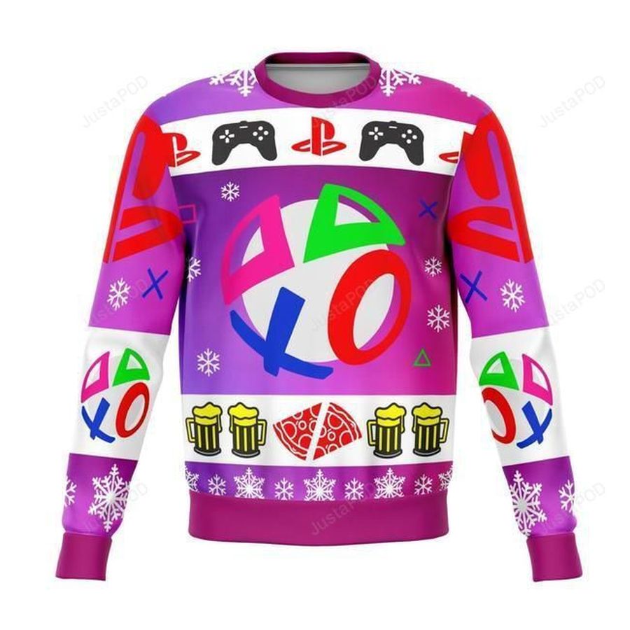 Playstation Ugly Christmas Sweater, Ugly Sweater, Christmas Sweaters, Hoodie, Sweater