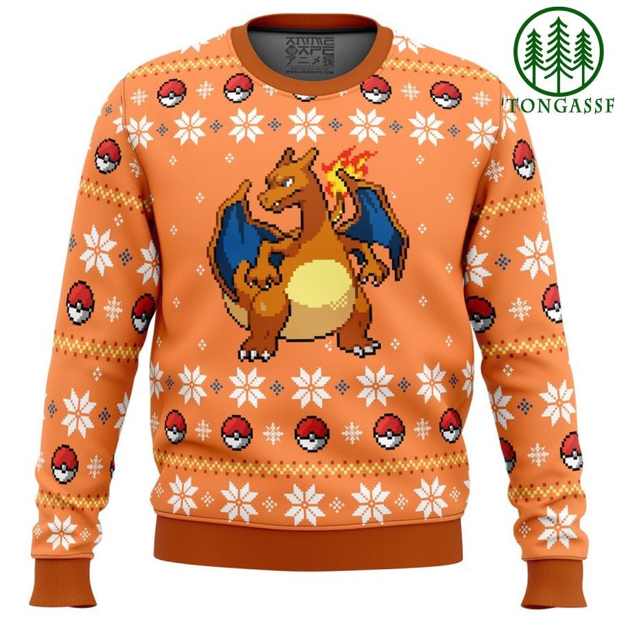 Pokemon Christmas Blaze Charizard Ugly Christmas Sweater
