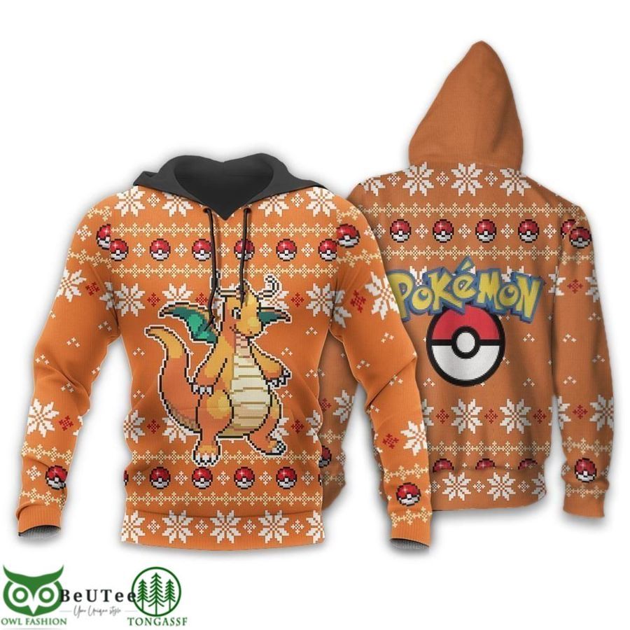 Pokemon Dragonite Xmas Gift Hoodie Ugly Sweater