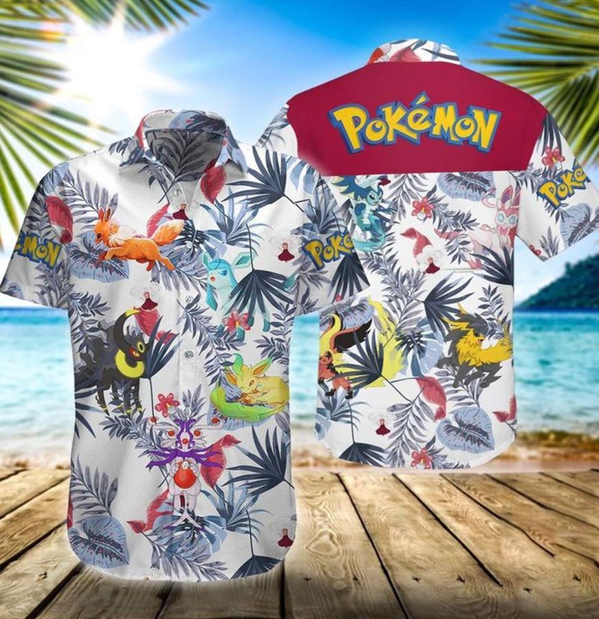 Pokemon Eevee Hawaiian Shirt