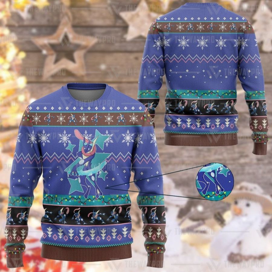 Pokemon Greninja Imitation Ugly Sweater and Sweatshirt
