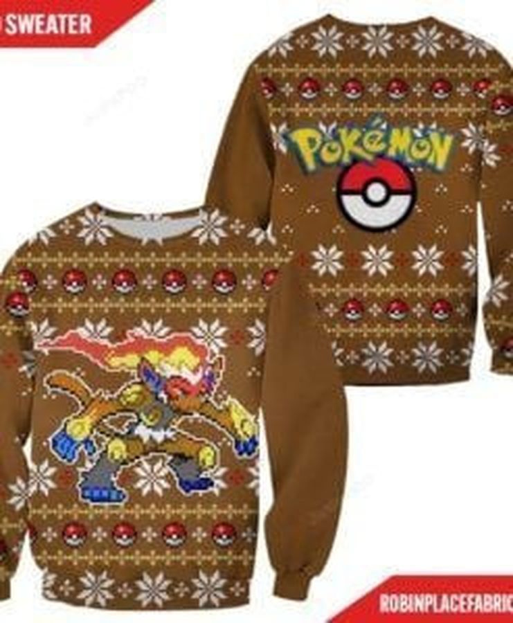 Pokemon Infernape Ugly Christmas Sweater All Over Print Sweatshirt Ugly