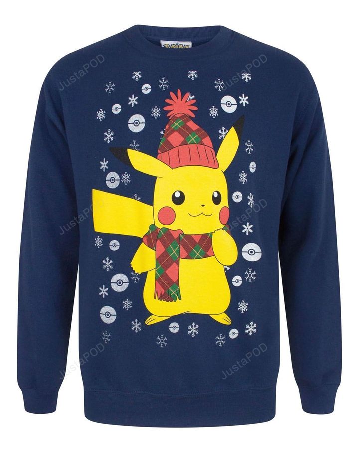 Pokemon Pikachu Ugly Sweater Ugly Sweater Christmas Sweaters Hoodie Sweater