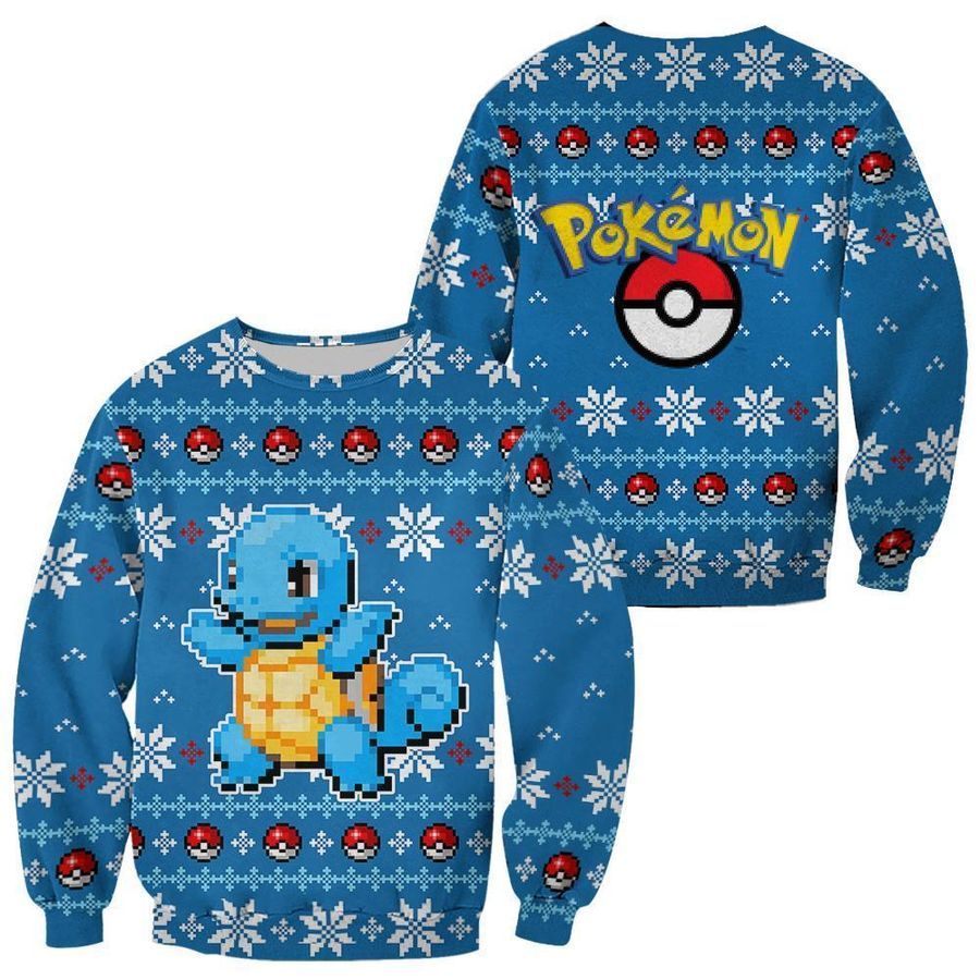 Pokemon Ugly Christmas Sweater Squirtle Xmas Gift