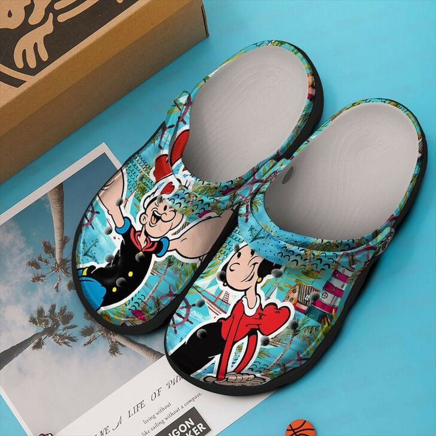 Popeye Olive Oyl Love Crocs Crocband Clog Comfortable Water Shoes