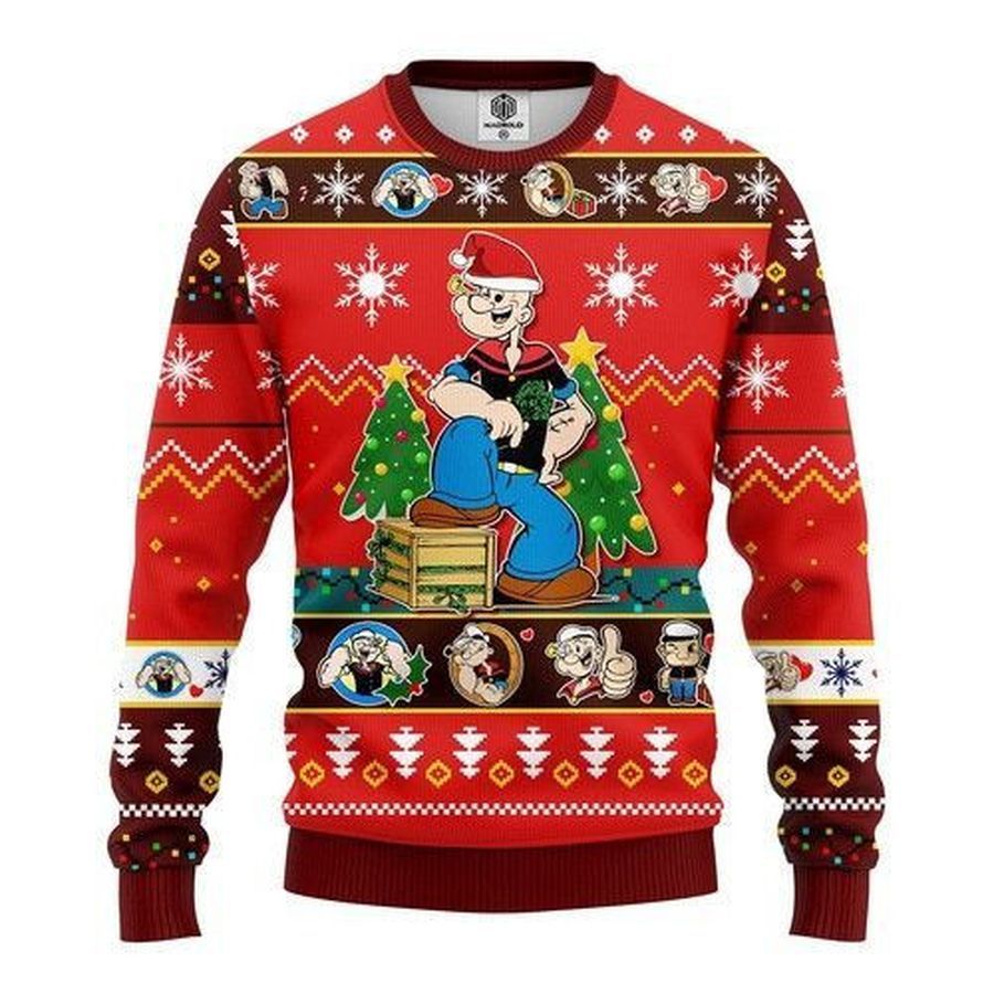 Popeyes For Unisex Ugly Christmas Sweater All Over Print Sweatshirt