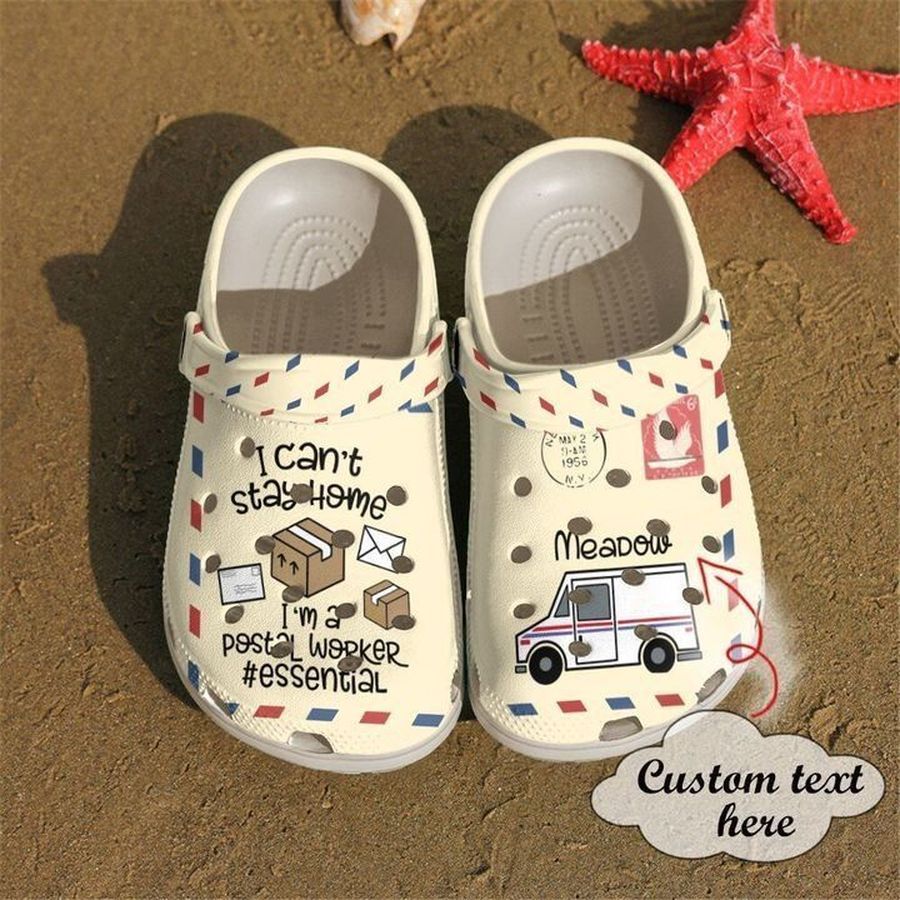 Postal Worker Personalized Can'T Stay Home Sku 1878 Crocs Clog Shoes