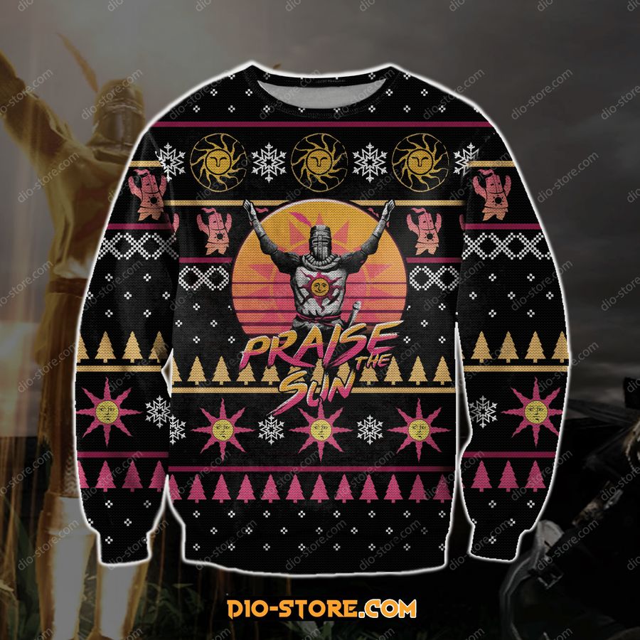 Praise The Sun Ugly Christmas Sweater All Over Print Sweatshirt